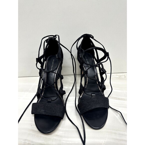 Elie Tahari women EU 40 US 10 textile upper strappy gladiator open toe sandal - Picture 8 of 12